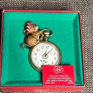 Designer collection time for Christmas keepsake ornament
